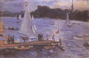 Max Slevogt The Alster at Hamburg (mk09) oil painting picture wholesale